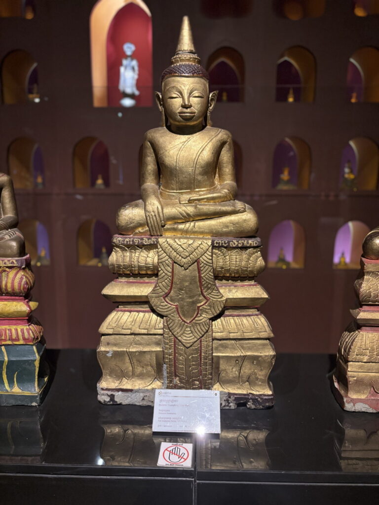 A buddha at the Angkor National Museum