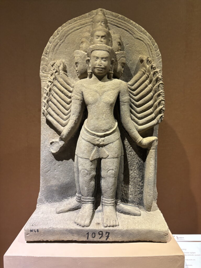 Hindu deity at the Angkor National Museum